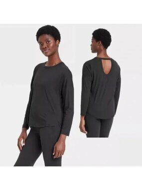 All In Motion Cya Relaxed Fit Long Sleeve Shirt size XL - Black - NEW